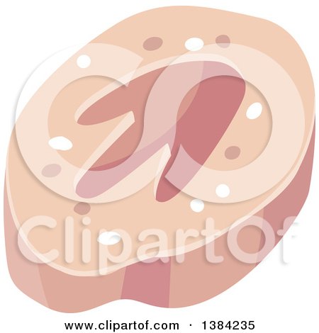 Clipart of a Dinosaur Footprint - Royalty Free Vector Illustration by BNP Design Studio