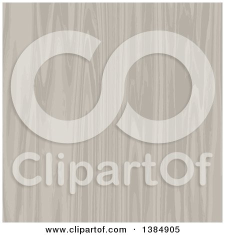 Clipart of a Background of Pale Wood - Royalty Free Vector Illustration by KJ Pargeter