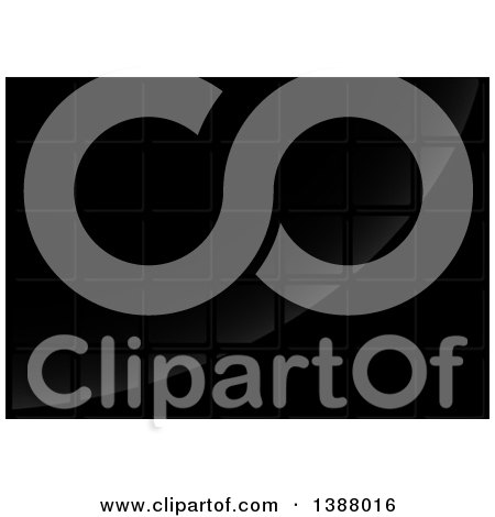 Clipart of a Black Tile Background - Royalty Free Vector Illustration by dero