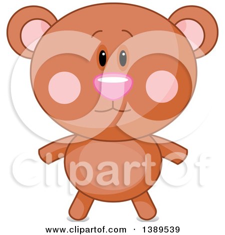 Clipart of a Cute Bear - Royalty Free Vector Illustration by Pushkin