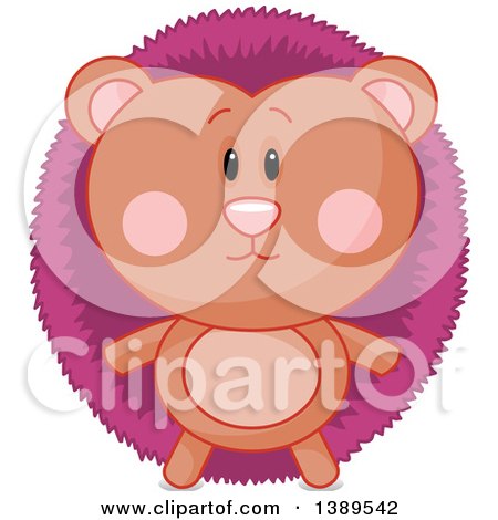 Clipart of a Cute Hedgehog - Royalty Free Vector Illustration by Pushkin