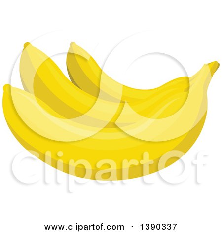 Clipart of a Bunch of Bananas - Royalty Free Vector Illustration by Vector Tradition SM