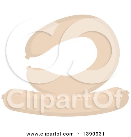 Clipart of a Sausage - Royalty Free Vector Illustration by Vector Tradition SM