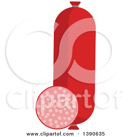 Clipart of a Sausage - Royalty Free Vector Illustration by Vector Tradition SM