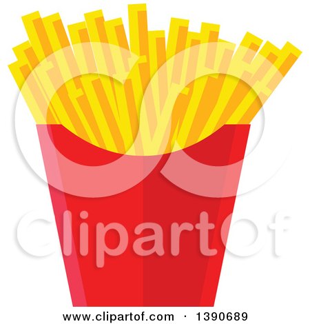 Clipart of French Fries - Royalty Free Vector Illustration by Vector Tradition SM