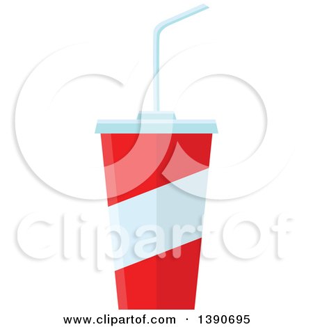 Clipart of a Fountain Soda - Royalty Free Vector Illustration by Vector Tradition SM