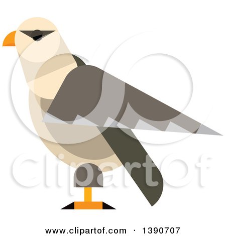 Clipart of a Falcon Bird - Royalty Free Vector Illustration by Vector Tradition SM