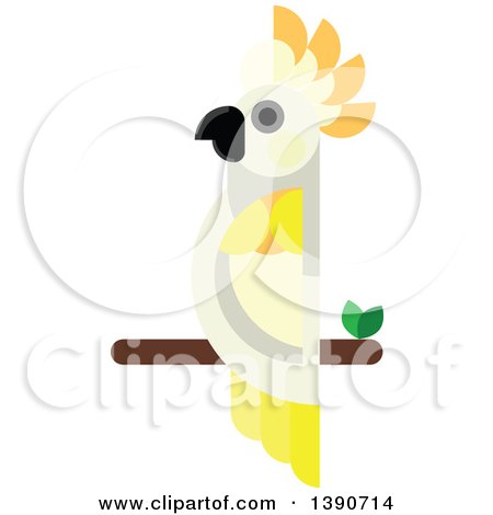 Clipart of a Cockatoo Parrot Bird - Royalty Free Vector Illustration by Vector Tradition SM
