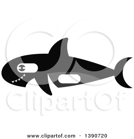 Clipart of a Killer Whale - Royalty Free Vector Illustration by Vector Tradition SM
