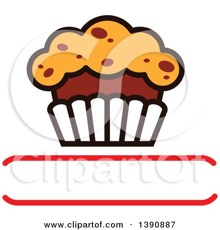 Clipart of a Cake Design with Text Space - Royalty Free Vector Illustration by Vector Tradition SM