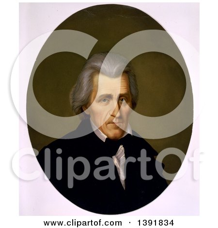 Historical Illustration of Andrew Jackson, Head-and-shoulders Portrait, Facing Slightly Right by JVPD