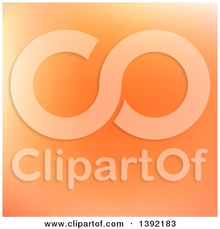 Clipart of a Soft Gradient Orange Background - Royalty Free Vector Illustration by KJ Pargeter