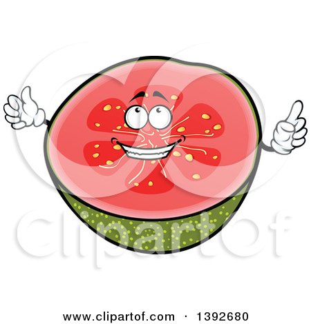 Clipart of a Guava Fruit Character - Royalty Free Vector Illustration by Vector Tradition SM