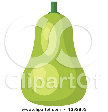Clipart of a Flat Design Pear - Royalty Free Vector Illustration by Vector Tradition SM