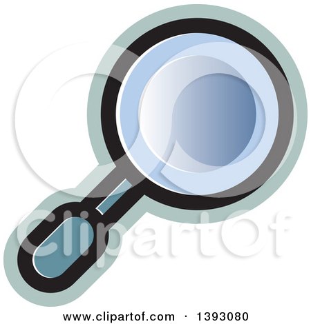 Clipart of a Magnifier - Royalty Free Vector Illustration by Lal Perera
