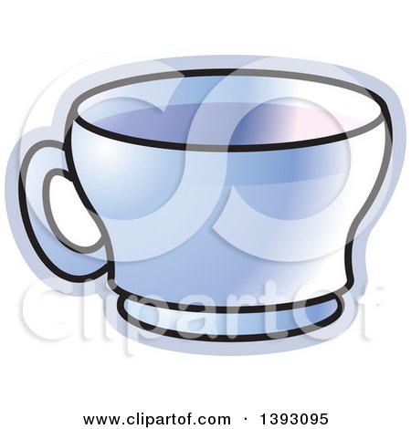 Clipart of a Tea Cup - Royalty Free Vector Illustration by Lal Perera