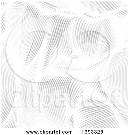 Clipart of a Grayscale Abstract Wave Background - Royalty Free Vector Illustration by vectorace