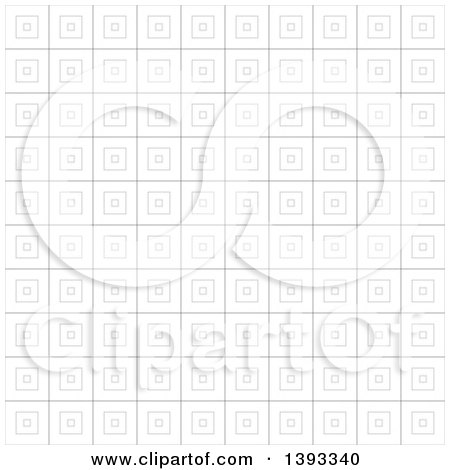 Clipart of a Grayscale Square Background Pattern - Royalty Free Vector Illustration by vectorace
