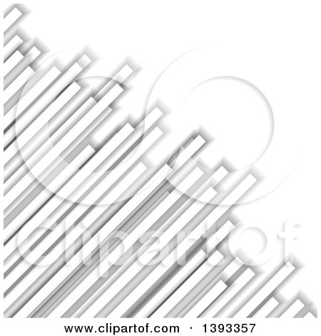 Clipart of a Grayscale Columns Background - Royalty Free Vector Illustration by vectorace