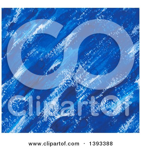 Clipart of a Blue Paint Background - Royalty Free Vector Illustration by vectorace