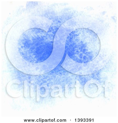 Clipart of a Blue Watercolor Paint Background - Royalty Free Vector Illustration by vectorace