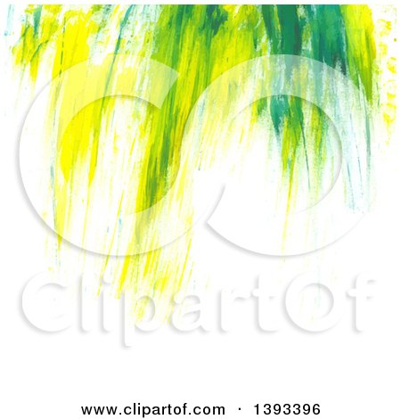 Clipart of a Green Paint Background - Royalty Free Vector Illustration by vectorace