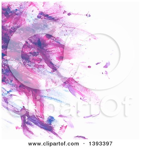 Clipart of a Purple Paint Background - Royalty Free Vector Illustration by vectorace