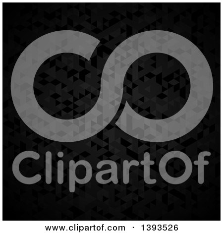 Clipart of a Black Geometric Background - Royalty Free Illustration by KJ Pargeter