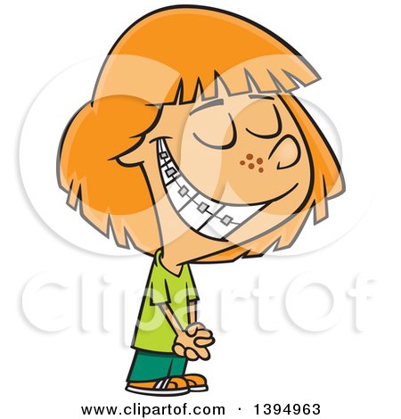 Royalty-Free (RF) Clip Art Illustration of a Cartoon Boy Showing His New  Braces by toonaday #438838