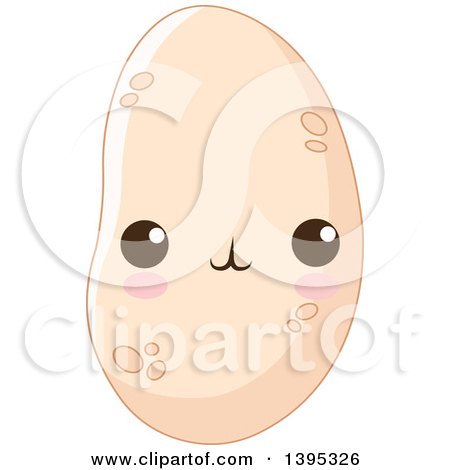 Clipart of a Cute Potato Character with Blushing Cheeks - Royalty Free Vector Illustration by Pushkin