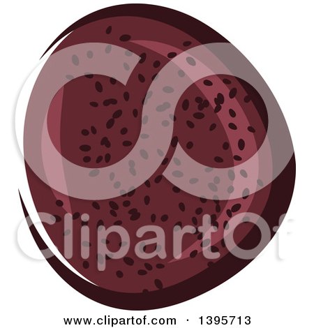 Clipart of a Passion Fruit - Royalty Free Vector Illustration by Vector Tradition SM