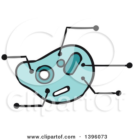 Clipart of a Sketched Pest - Royalty Free Vector Illustration by Vector Tradition SM