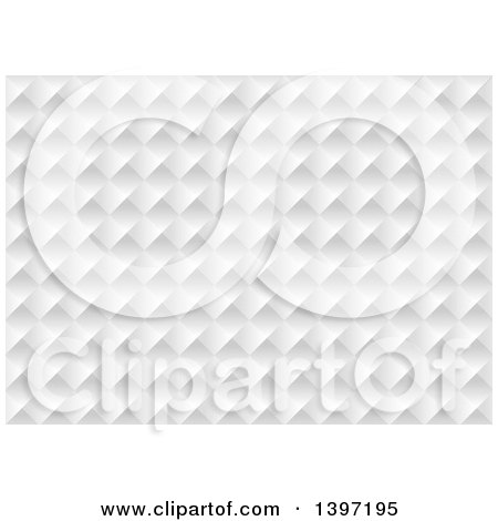 Clipart of a Grayscale Diamond Pattern Texture - Royalty Free Vector Illustration by dero