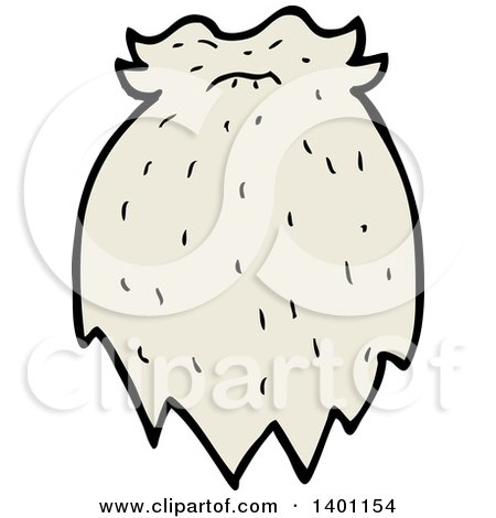 Clipart of a Cartoon Beard and Mustache - Royalty Free Vector Illustration by lineartestpilot