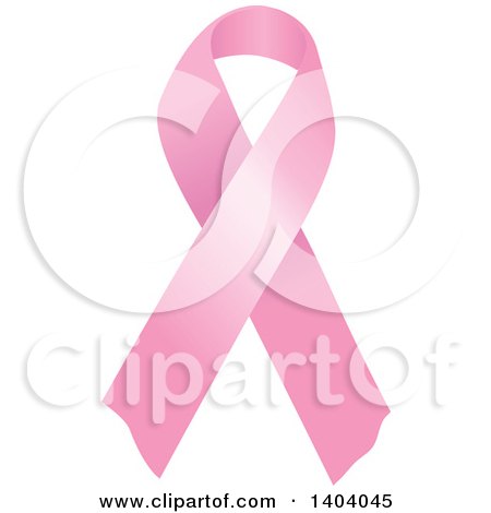 Clipart of a Pink Breast Cancer Awareness Ribbon - Royalty Free Vector Illustration by inkgraphics