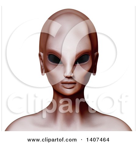 Clipart of a 3d Alien Hybrid Nephilim, on a White Background - Royalty Free Illustration by Leo Blanchette