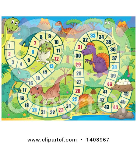 Dinosaur game offline | Art Board Print