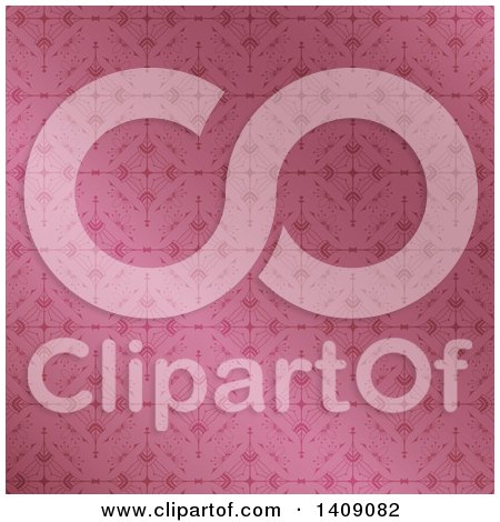 Clipart of a Gradient Pink Pattern Background - Royalty Free Vector Illustration by KJ Pargeter