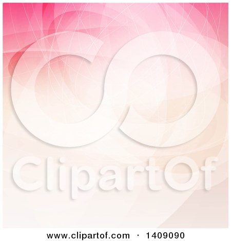 Clipart of a Pink Abstract Background - Royalty Free Vector Illustration by KJ Pargeter