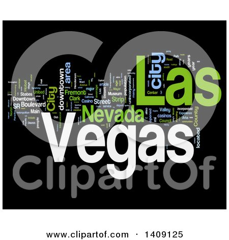 LAS VEGAS Digital Clipart Instant Download Illustration 