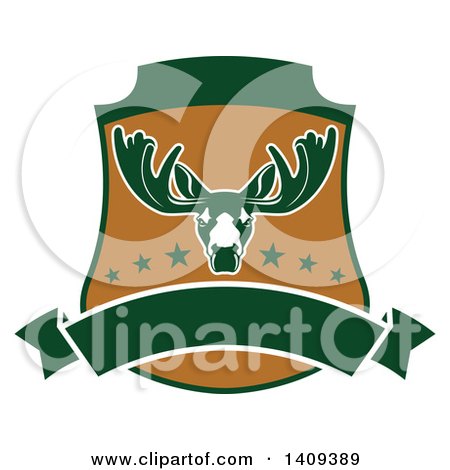 Clipart of a Moose Hunting Design - Royalty Free Vector Illustration by Vector Tradition SM
