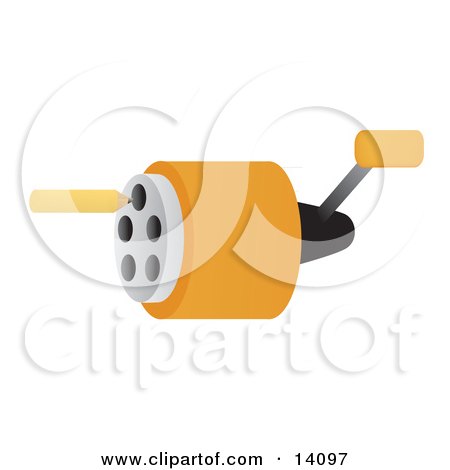 Pencil by a Pencil Sharpener School Clipart Illustration by Rasmussen Images