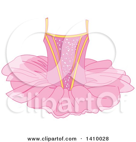 Clipart of a Pink Ballerina Tutu - Royalty Free Vector Illustration by Pushkin