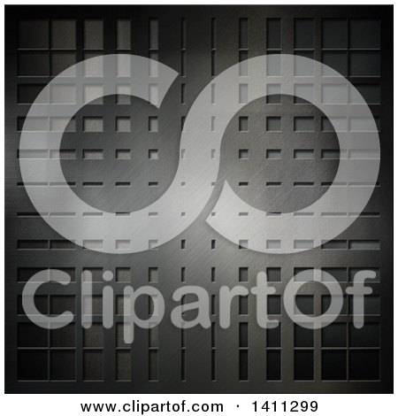 Clipart of a Metal Background - Royalty Free Illustration by KJ Pargeter
