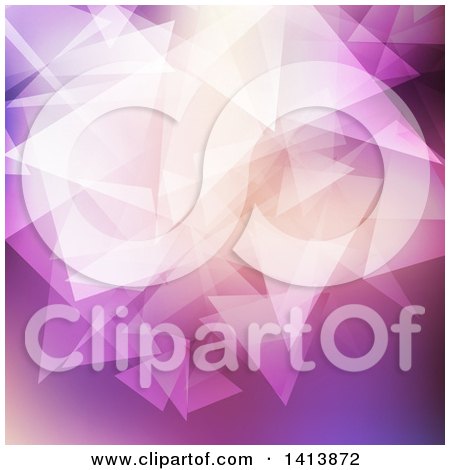 Clipart of a Purple and Pink Geometric Background - Royalty Free Vector Illustration by KJ Pargeter
