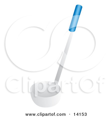 Blue Handled Ladle Spoon Food Clipart Illustration by Rasmussen Images