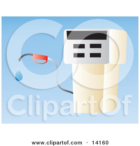 Gasoline Pump at a Gas Station Clipart Illustration by Rasmussen Images