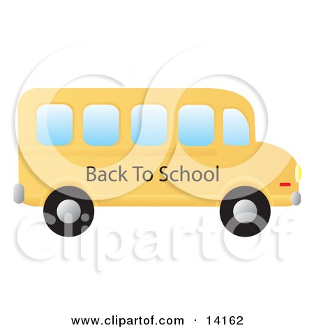 Yellow School Bus School Clipart Illustration by Rasmussen Images