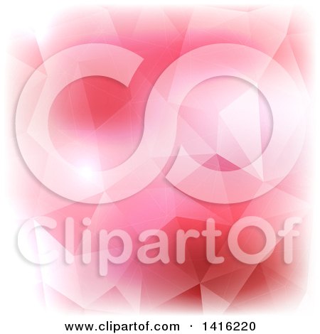 Clipart of a Pink Geometric Abstract Background - Royalty Free Vector Illustration by KJ Pargeter