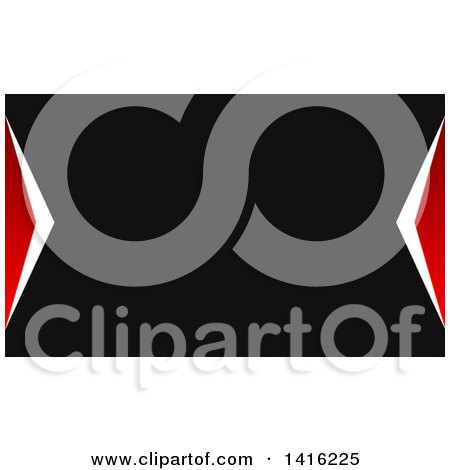 Clipart of a Red Black and White Business Card Design or Website Background - Royalty Free Vector Illustration by KJ Pargeter